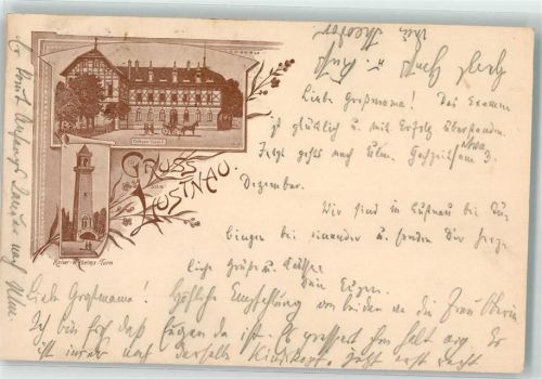 Lustnau 1898 Kaiser Wilhelms Turm Gasthaus Ochsen Vorläufer