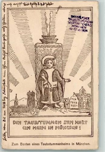 München Taubstumme Zum Besten eines Taubstummenheims Münchner Kindl