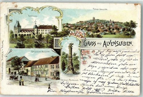 Haldensleben 1899 Schloss Kriegerdenkmal Alvensleben