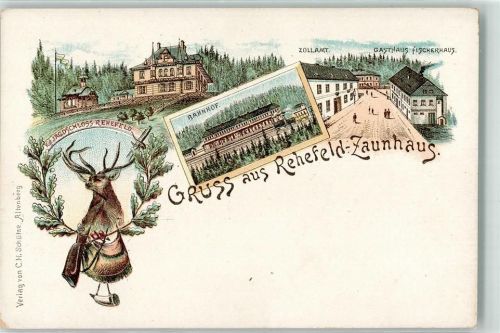 Rehefeld-Zaunhaus Kgl. Jagdschloss Bahnhof Zollamt Gasthaus Fischerhaus Hirsch Vorläufer