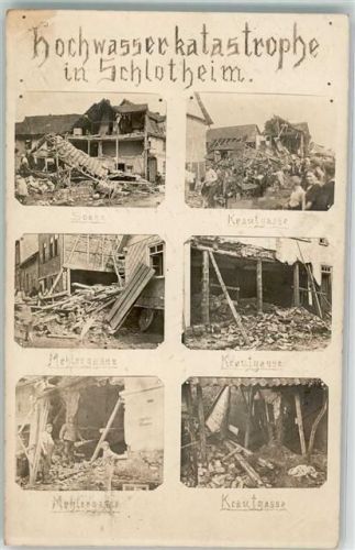 99994 O5706 Schlotheim 1926 - Hochwasser Katastrophe Krautgasse Mehlergasse
