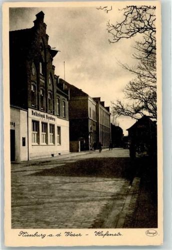W3070 Nienburg Weser Logenhaus Georg zum silbernen Einhorn Hafenstraße Volksbank Freimaurer