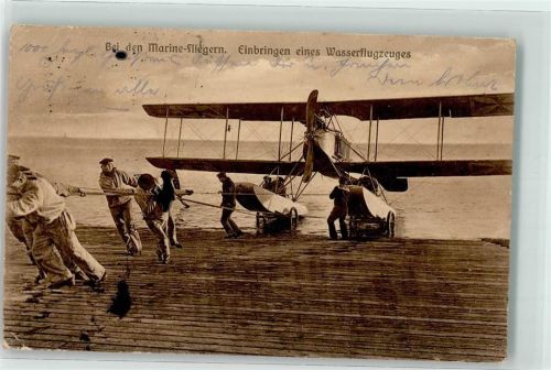 1916 Marine Flieger Einbringen Wasserflugzeug Flieger Stempel