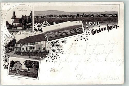 Grebenhain 1901 Kirche Tanzplatz Gasthaus zur Krone Forsthaus Ahlmühle