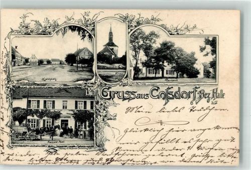 Koßdorf Kaiserl. Post Postkutsche Marktplatz Pfarrhaus