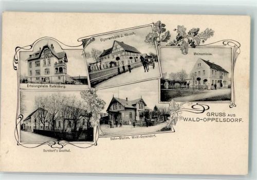 Bad Oppelsdorf Zigarenfabrik Hänsch Weinstube Erholungsheim Rudelsburg