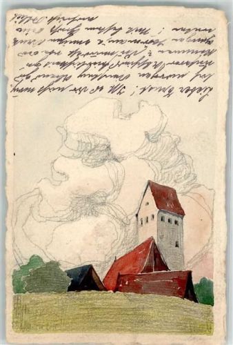 Uffing Handgemalt Karte Ort handschriftlich