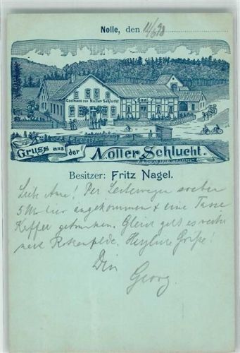Dissen Vorläufer 80er Jahre Noller-Schlucht Lithographie