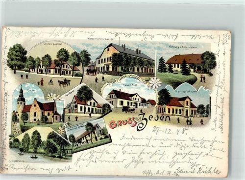Zeven 1898 Amtsrichter-Wohnung Kaiserl. Post Apotheke Mühlenteich