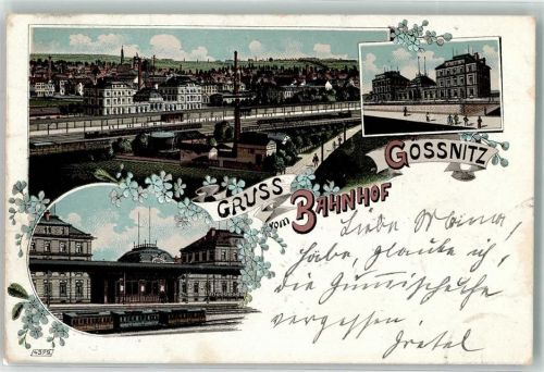 Gößnitz Bahnhof Gössnitz Bahnpoststempel Leipzig-