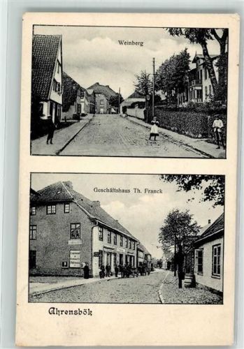23623 W2405 Ahrensbök 1912 - Weinberg Dorfstraße Geschäftshaus Franck