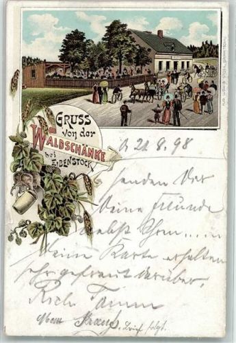 Eibenstock 1898 Gasthaus Waldschänke
