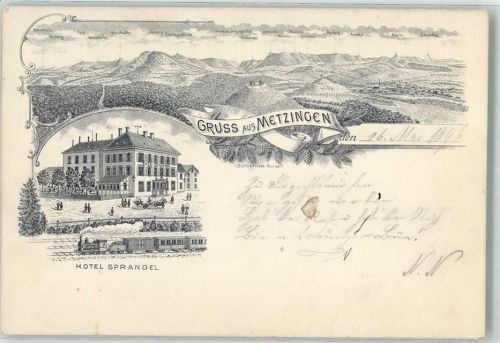 Metzingen 1896 Vorläufer Hotel Sprandel