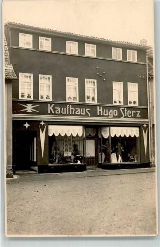 99994 O5706 Schlotheim Privatfoto AK Kaufhaus Hugo Sterz Ort handschriftlich