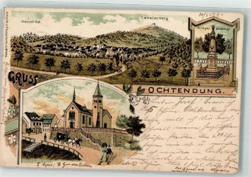 Ochtendung 1898 Kriegerdenkmal Fressen-Hof Camelienberg