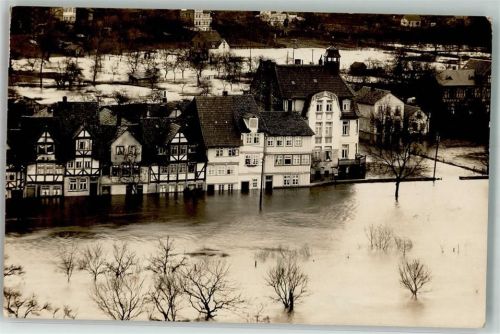 34346 W3510 Hann. Münden Privatfoto AK Hochwasserkatastrophe Januar 1926 Ort handschriftlich