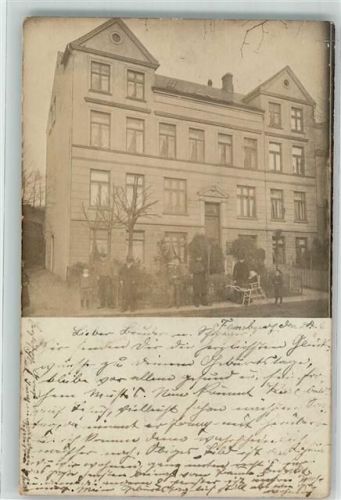 Flensburg 1905 Villa Ort lt. Stempel