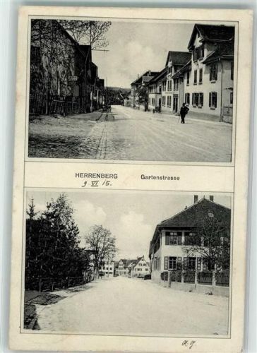 71083 W7033 Herrenberg im Gäu 1915 - Gartenstraße