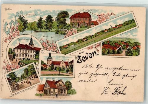 Zeven 1898 Wohnhaus Lange Straße Landratsamt Oberförsterei Mühlenteich