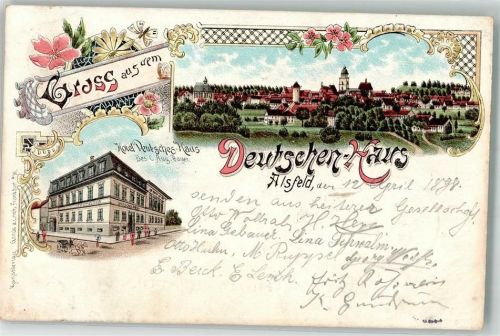 Alsfeld 1898 Hotel Deutsches Haus