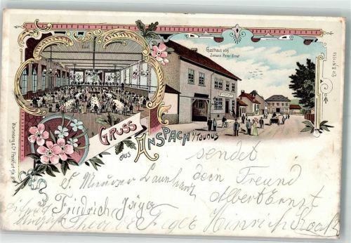 Anspach 1902 Gasthaus Johann Peter Ernst