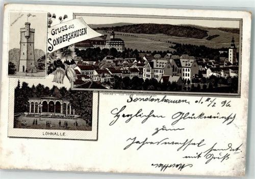Sondershausen 1896 Vorläufer Bismarckturm Lohhalle