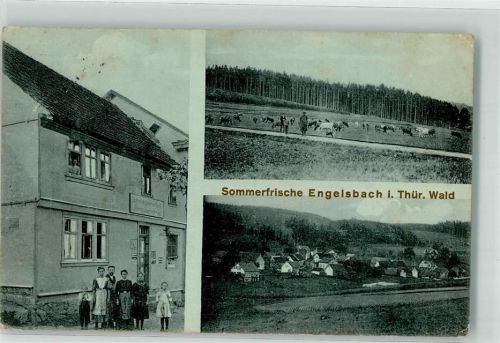 Engelsbach 1912 Rinderweide Wohnhaus