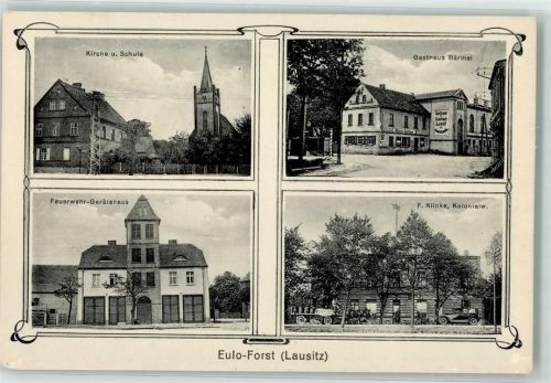 Forst Eulo Kirche Schule Gasthaus Bärmel Feuerwehr-Gerätehaus