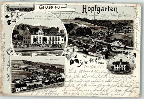 Zschopau 1905 Gasthaus Eckhardt Fabrik Wandler