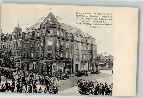 Kötzschenbroda Kolonialwaren Kaufhaus Paul Pönitz Oldtimer Festzug
