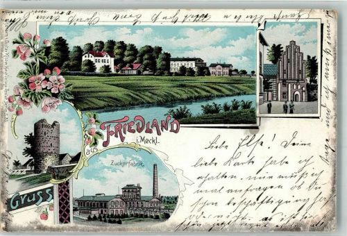 Friedland 1902 Zuckerfabrik Turm Portal