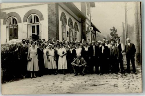Zinnwald-Georgenfeld Gruppenfoto Ort handschriftlich