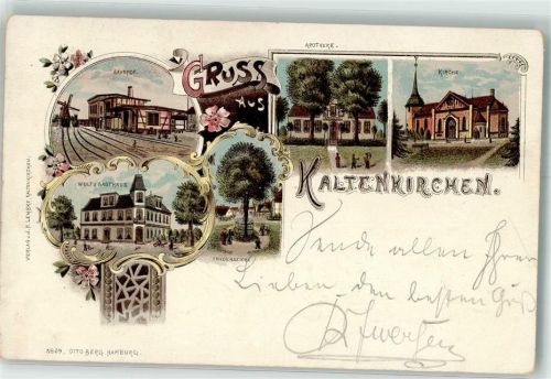 Kaltenkirchen 1897 Bahnhof Apotheke Kirche Wulfs Gasthaus Friedenseiche