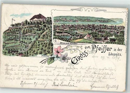 Lößnitz 1899 Gasthaus Pfeiffer