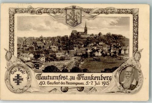 Frankenberg 1913 40. Gauturnfest zu Frankenberg Portrait Turnvater Jahn