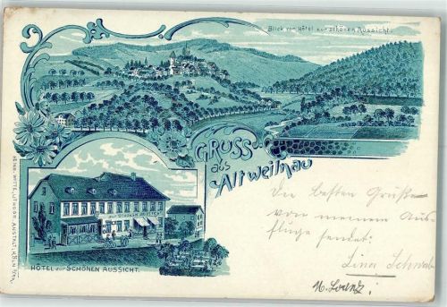 Altweilnau 1903 Hotel Zur schönen Aussicht