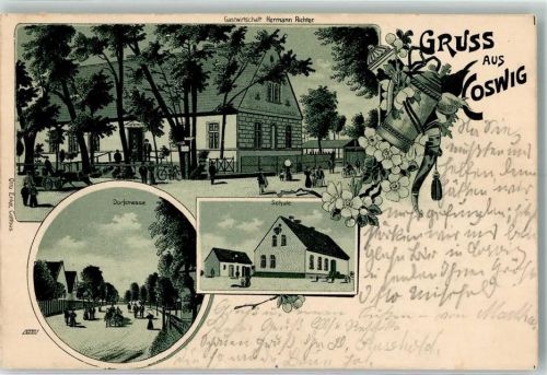 Coswig Gasthaus Hermann richter Dorfstraße Schule