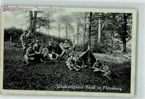 Flensburg 1916 Jungdeutschland-Bund Flensburger Jugendwehr Zeltlager