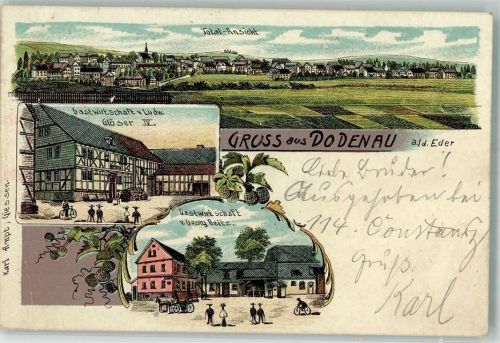 Dodenau 1906 Gasthaus Ludwig Glöser IV. Gasthaus Reitz