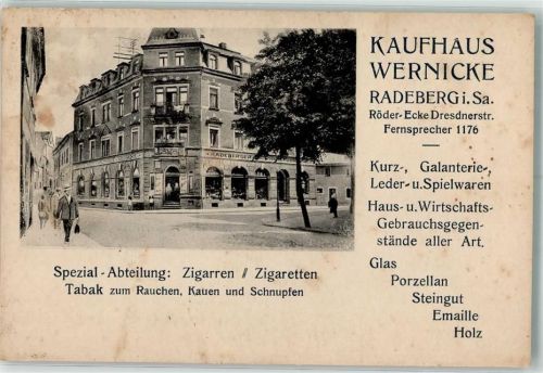 Radeberg Kaufhaus Wernicke Röder-Ecke Dresdnerstraße