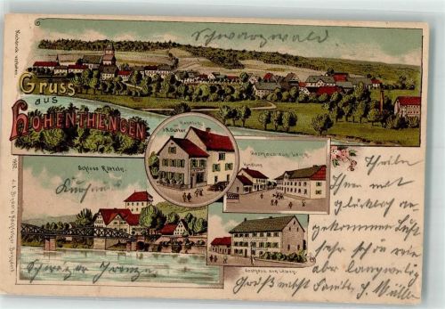 Hohentengen 1899 Schloß Rötteln Handlung Sutter Gasthaus zum Lamm