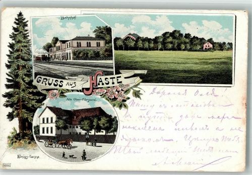 Haste 1899 Bahnhof Königs-Tanne Alte Oberförsterei