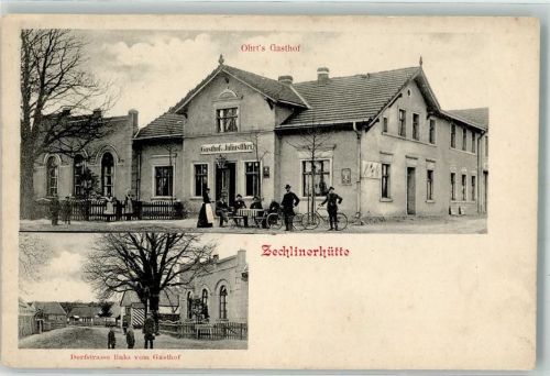 16818 O1950 Zechlinerhütte Foto AK Gasthaus Ohrt
