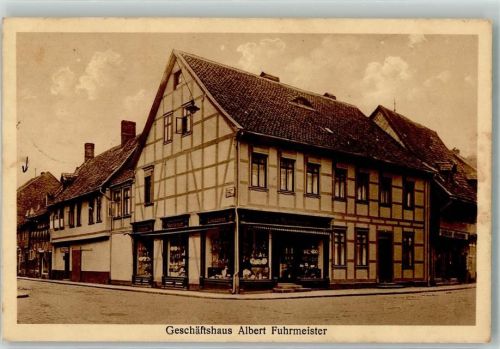 Osterwieck Geschäftshaus Albert Fuhrmeister Mittelstraße und Tralle
