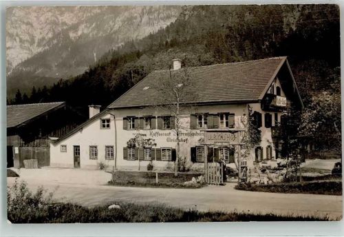 Bischofswiesen Kaffee-Pension Ulrichshof Ort lt. Stempel