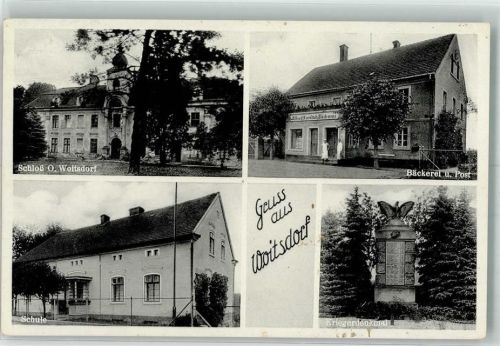 Woitsdorf Schloss Bäckerei Post Schule Kriegerdenkmal