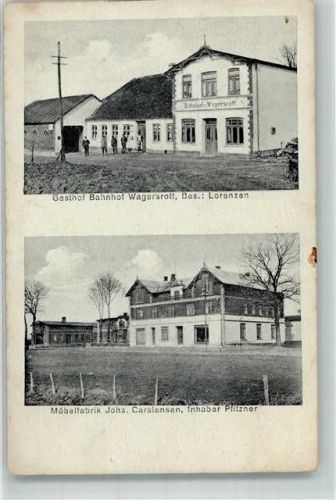 Süderbrarup Möbelfabrik Carstensen Gasthaus Bahnhof Wagersrott