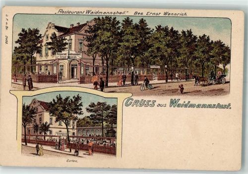 Waidmannslust Gasthaus Waidmannsheil Ernst Wennrich Kutsche