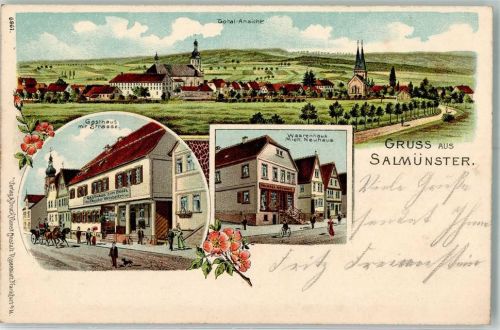 Salmünster Gasthaus Zum Engel Theodor Weisbecker Warenhaus Mich. Neuhaus