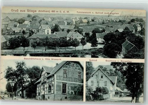 Stiege Geschäftshaus Niewerth Schloß Gasthaus zum Burgstieg